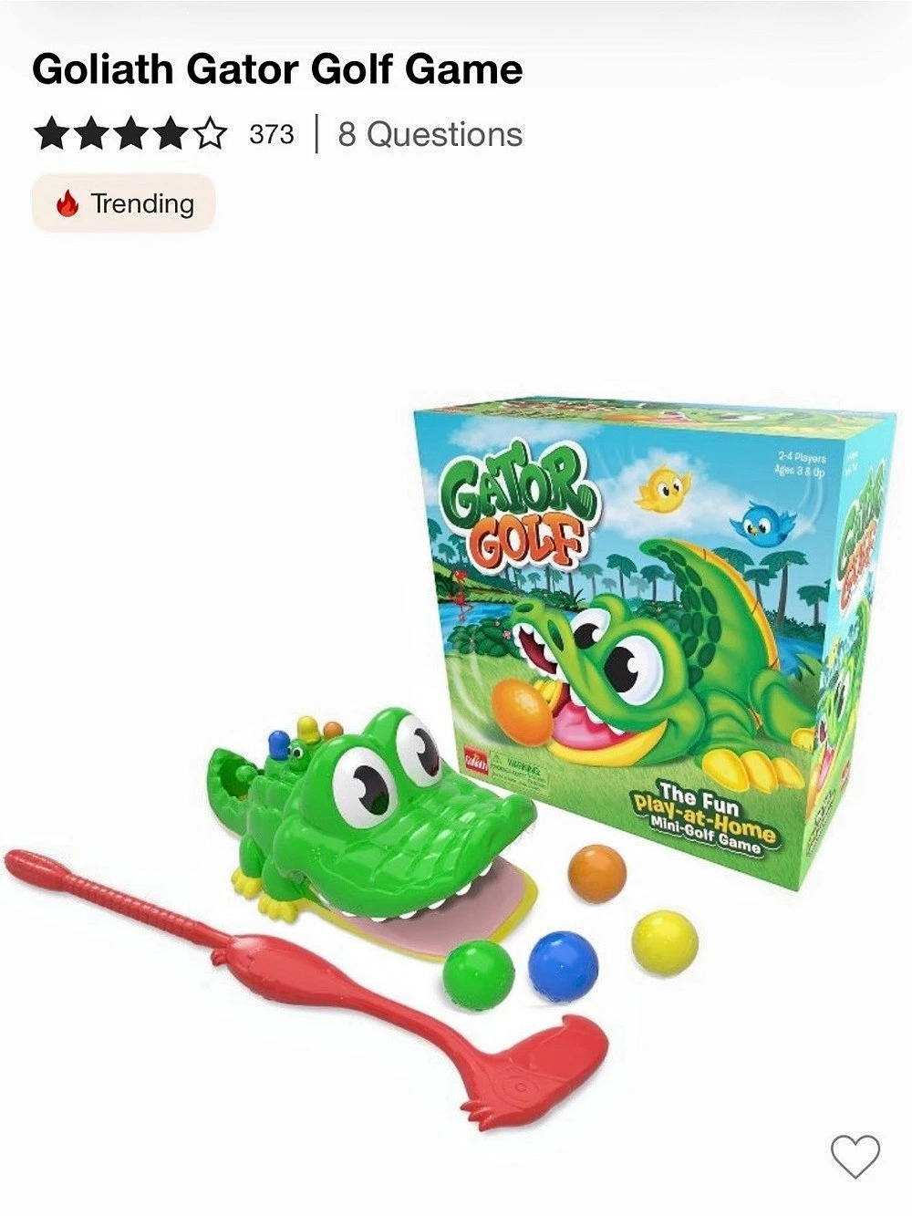 NWT. Goliath Gator Golf Game Mini Golf Game